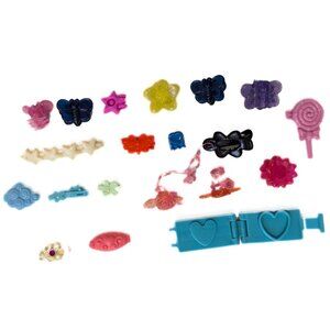 Vintage 90s Y2K Hair Clips Barrette Lot of 20 Butterfly Clips Flowers Hair Stamp